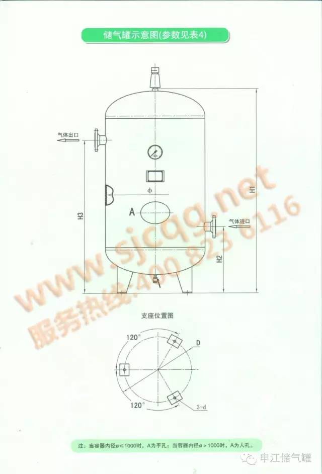 申江壓力容器中壓儲(chǔ)氣罐示意圖電子樣冊(cè)